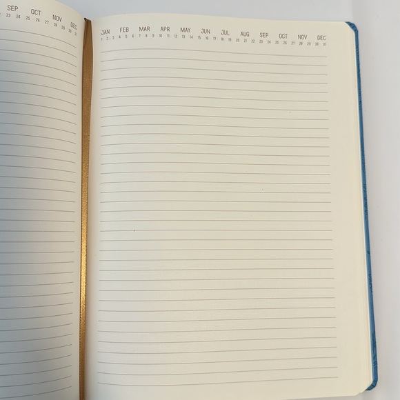 Blue Leatherette Embossed Journal - Picture 5 of 5